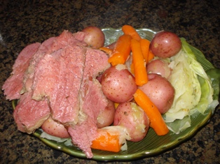 corned beef brisket and cabbage